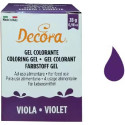 Colorante Alimentare Viola in Gel 28g Decora | Concentrato per Pasta di Zucchero e Creme