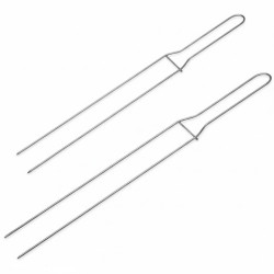 52 o 62 cm Spillone 2 punte per panettoni e colombe in acciaio inox Decora