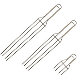 Spillone per Raffreddamento Panettoni e Colombe Decora – 4 Punte in Acciaio Inox (22 cm, 52 cm e 62 cm)