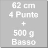 Kit Panettone Basso 500g: 5 Stampi in Carta Professionale + Spillone Raffreddamento DECORA Inox 4 punte 62 cm
