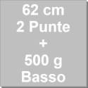 Kit Panettone Basso 500g: 5 Stampi in Carta Professionale + Spillone Raffreddamento DECORA Inox 62 cm