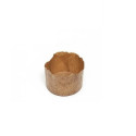 Set 10 Stampi Panettoncini Monoporzione 80g Alto - Pirottini Canasta in Carta Forno Professionale