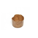 Set 10 Stampi Panettoncini Monoporzione 100g Alto - Pirottini Canasta in Carta Forno Professionale