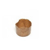 Set 10 Stampi Panettoncini Monoporzione 100g Alto - Pirottini Canasta in Carta Forno Professionale