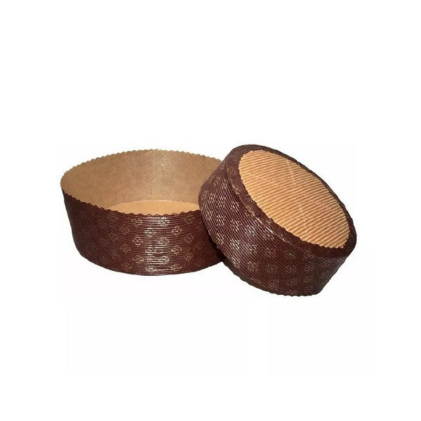 Set 2 stampi Panettone Basso Rigido 1500 g | Carta Forno Ondulata Professionale