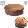 Set 2 stampi Panettone Basso Rigido 3000 g | Carta Forno Ondulata Professionale