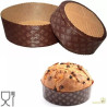 500g, 750g o 1Kg Stampi Panettone Basso Rigido (5 pezzi) | Carta Forno Ondulata Professionale