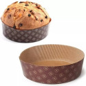 500g, 750g o 1Kg Stampi Panettone Basso Rigido (5 pezzi) | Carta Forno Ondulata Professionale