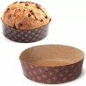 500g, 750g o 1Kg Stampi Panettone Basso Rigido (5 pezzi) | Carta Forno Ondulata Professionale