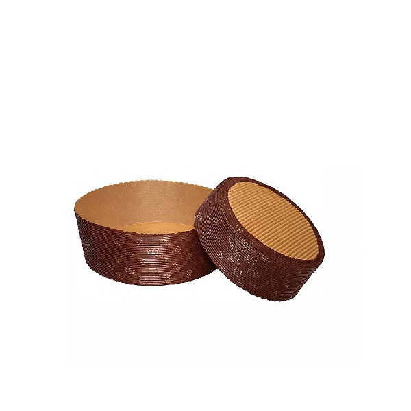Set 5 stampi Panettone Basso Rigido 500g | Carta Forno Ondulata Professionale