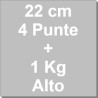 Kit Panettone Alto 1Kg: 5 Stampi in Carta Professionale + Spillone Raffreddamento DECORA Inox 4 punte 22 cm