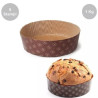 Set 5 Stampi Panettone Basso in carta forno da 1 Kg