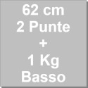Kit Panettone Basso 1Kg: 5 Stampi in Carta Professionale + Spillone Raffreddamento DECORA Inox 62 cm