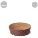 Set 5 Stampi Panettone Basso in carta forno da 750 g