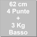Kit Panettone Basso 3Kg: 2 Stampi in Carta Professionale + Spillone Raffreddamento DECORA Inox 4 punte 62 cm