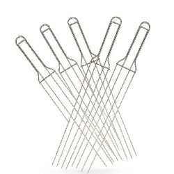 Set 5 Spilloni per Raffreddamento Panettoni e Colombe Decora – 4 Punte da 52 cm in Acciaio Inox