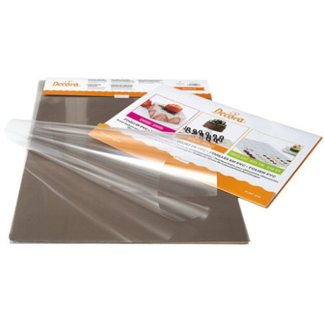 Fogli in PVC per Alimenti Decora | Acetato per Dolci e Cioccolato | 10 Fogli Antiaderenti 30x40 o 60x40 cm
