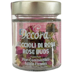 Boccioli di Rosa Edibili Decora (10 g) | Fiori Commestibili Interi per Decorazioni Dolci, Salate e Bevande