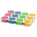 Teglie Cuoci e Servi Muffin Decora (3 pezzi) - Placca in carta Forno per 12 Pirottini Multicolore ø5xh4 cm