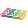 Teglie Cuoci e Servi Muffin Decora (3 pezzi) - Placca in carta Forno per 12 Pirottini Multicolore ø5xh4 cm