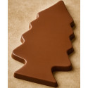 Stampo Tavoletta Cioccolato Albero di Natale – Policarbonato Professionale, Abete Piatto 265 g (205×135×13 mm)