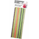 Cannucce in Carta Biodegradabile in Fantasie e Colori Assortiti, 20×Ø0,6 cm (pz 25)