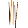 Cannucce Arancio e Nero Decora | Carta ed Inchiostro Biodegradabili | 21 cm, Confezione 80 pz