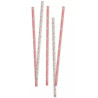 Cannucce Stelle e Pois Rosa Decora – Carta Biodegradabile 21 cm, Confezione 80 pz
