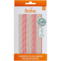 Cannucce Stelle e Pois Rosa Decora – Carta Biodegradabile 21 cm, Confezione 80 pz