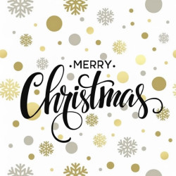 Tovaglioli Natalizi di Carta tema Christmas Dots – 33×33 cm, 3 Veli, 20 pz – Idea Regalo, Decorazione Tavola e Feste