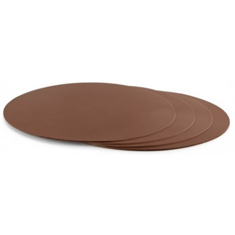 Disco Sottotorta Sottile Marrone Decora – Ø16–36 cm, Spessore 0,3 cm, Base a Doppia Faccia per Torte