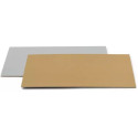 Sottotorta Rettangolare Sottile Oro/Argento Decora – Spessore 0,15 cm, Doppia Faccia, Formati 25 / 40 cm