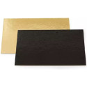 Sottotorta Rettangolare Sottile Oro/Nero Decora – Spessore 0,3 cm, Doppia Faccia, Formato 20×30 cm