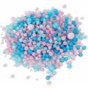 Sprinkles Mix Gender Reveal Madma 90 g – Decorazioni di Zucchero a Tema con Sferici Blu, Rosa e Celeste