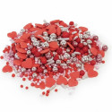 Sprinkles Mix Falling in Love Madma 90 g – Decorazioni di Zucchero a Tema con Cuori Rossi per Dolci e Biscotti
