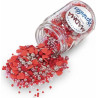 Sprinkles Mix Falling in Love Madma 90 g – Decorazioni di Zucchero a Tema con Cuori Rossi per Dolci e Biscotti