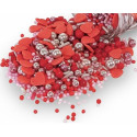 Sprinkles Mix Falling in Love Madma 90 g – Decorazioni di Zucchero a Tema con Cuori Rossi per Dolci e Biscotti