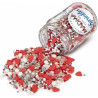 Sprinkles Mix Sweet Heart Madma 90 g – Decorazioni di Zucchero con Cuori Rossi e Sfere per Dolci e Biscotti