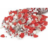 Sprinkles Mix Sweet Heart Madma 90 g – Decorazioni di Zucchero con Cuori Rossi e Sfere per Dolci e Biscotti