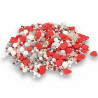 Sprinkles Mix Sweet Heart Madma 90 g – Decorazioni di Zucchero con Cuori Rossi e Sfere per Dolci e Biscotti