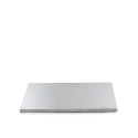 Sottotorta Rigido Rettangolare Argento Decora – Spessore 1,2 cm, Formato 30×20 cm