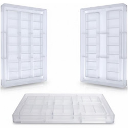 Stampo Torroncino/Barretta Cioccolato in Policarbonato (100/150/200g) – Cavità Professionali (Varie Misure)