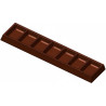 Stampo Barretta Snack Cioccolato (6 cavità) – Policarbonato Professionale da 20g (128,5×31×H8,2 mm)