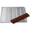 Stampo Barretta Snack Cioccolato (6 cavità) – Policarbonato Professionale da 20g (128,5×31×H8,2 mm)