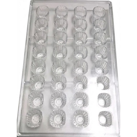 Stampo Cioccolato Cremino Rigato in Policarbonato – 32 Cavità 10g