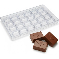 Stampo Policarbonato Cremino "E-mail" (@ Busta) – 24 Cavità