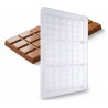 Stampo Tavolette Cioccolato 100g in Policarbonato Professionale | 3 Cavità Rettangolari (15×7,5cm) | 24 Quadretti Lisci