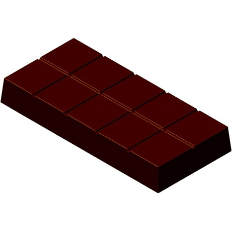 Stampo in Policarbonato per Tavoletta di Cioccolato "Dubai" – 3 Cavità Professionali da 15×7cm
