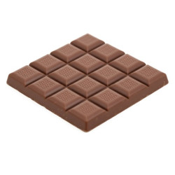 Stampo in Policarbonato per Tavoletta di Cioccolato Quadrata da 100 g – 2 Cavità 10×10×H1 cm – Blocchetti Onda