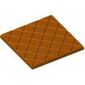 Stampo Policarbonato Tavoletta di Cioccolato Quadrata a Quadretti 60 g – 2 Cavità 10×10cm